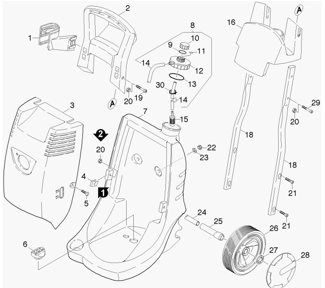 KARCHER Pressure Washer HD651 Parts List, repair manual